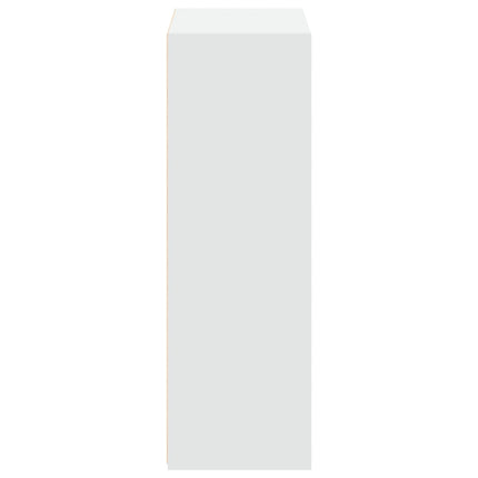reol 70x41x124 cm konstrueret træ hvid