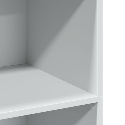 reol 70x41x124 cm konstrueret træ hvid