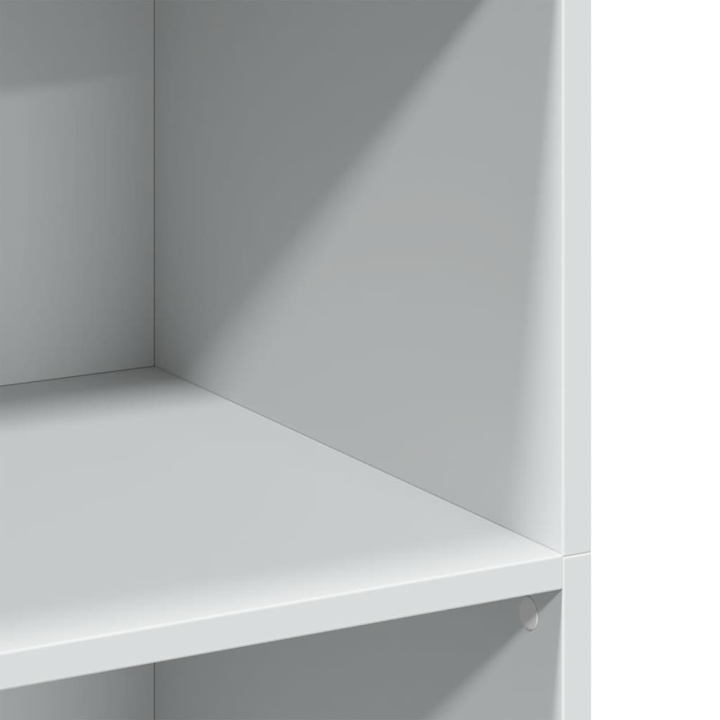 reol 70x41x124 cm konstrueret træ hvid