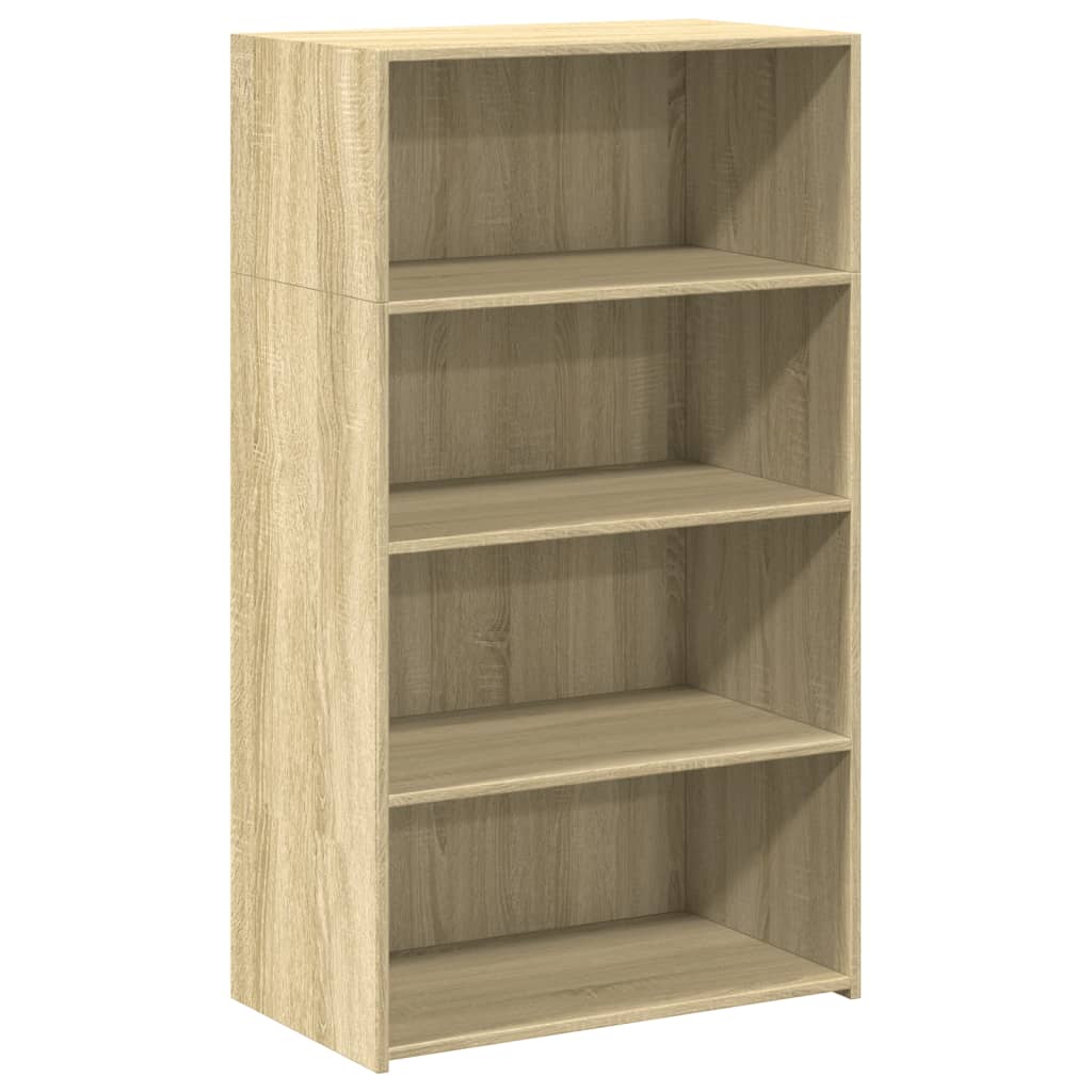 reol 70x41x124 cm konstrueret træ sonoma-eg