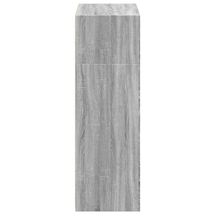 reol 70x41x124 cm konstrueret træ grå sonoma-eg