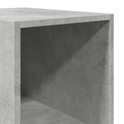 reol 30x41x185 cm konstrueret træ betongrå