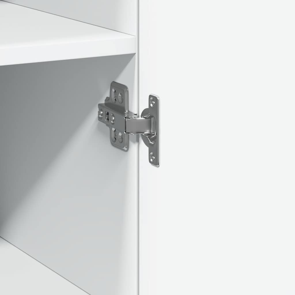 skab 30x42,5x225 cm smalt konstrueret træ hvid