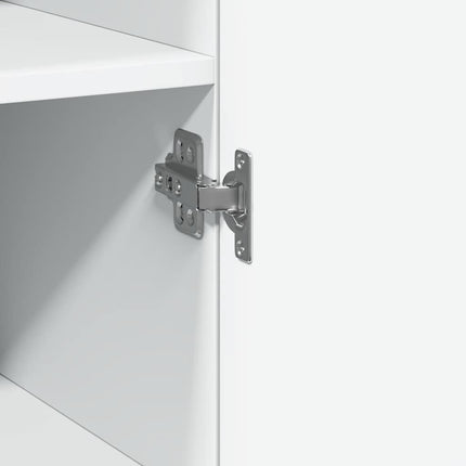 skab 30x42,5x225 cm smalt konstrueret træ hvid