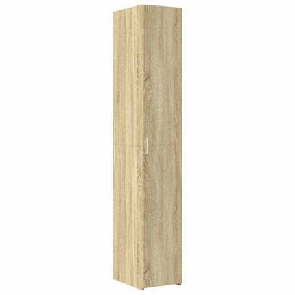 skab 30x42,5x225 cm smalt konstrueret træ sonoma-eg