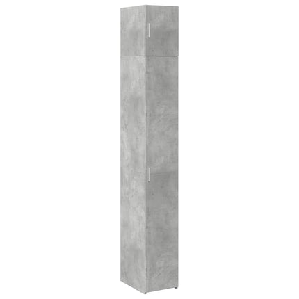 skab 30x42,5x225 cm smalt konstrueret træ betongrå