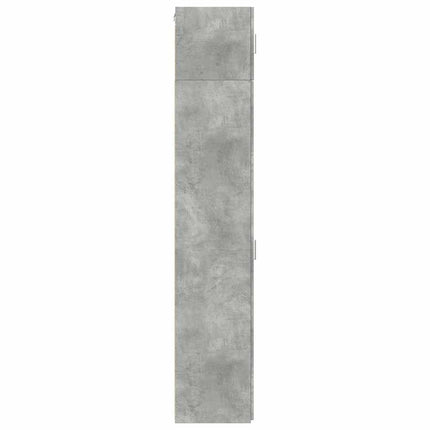 skab 30x42,5x225 cm smalt konstrueret træ betongrå
