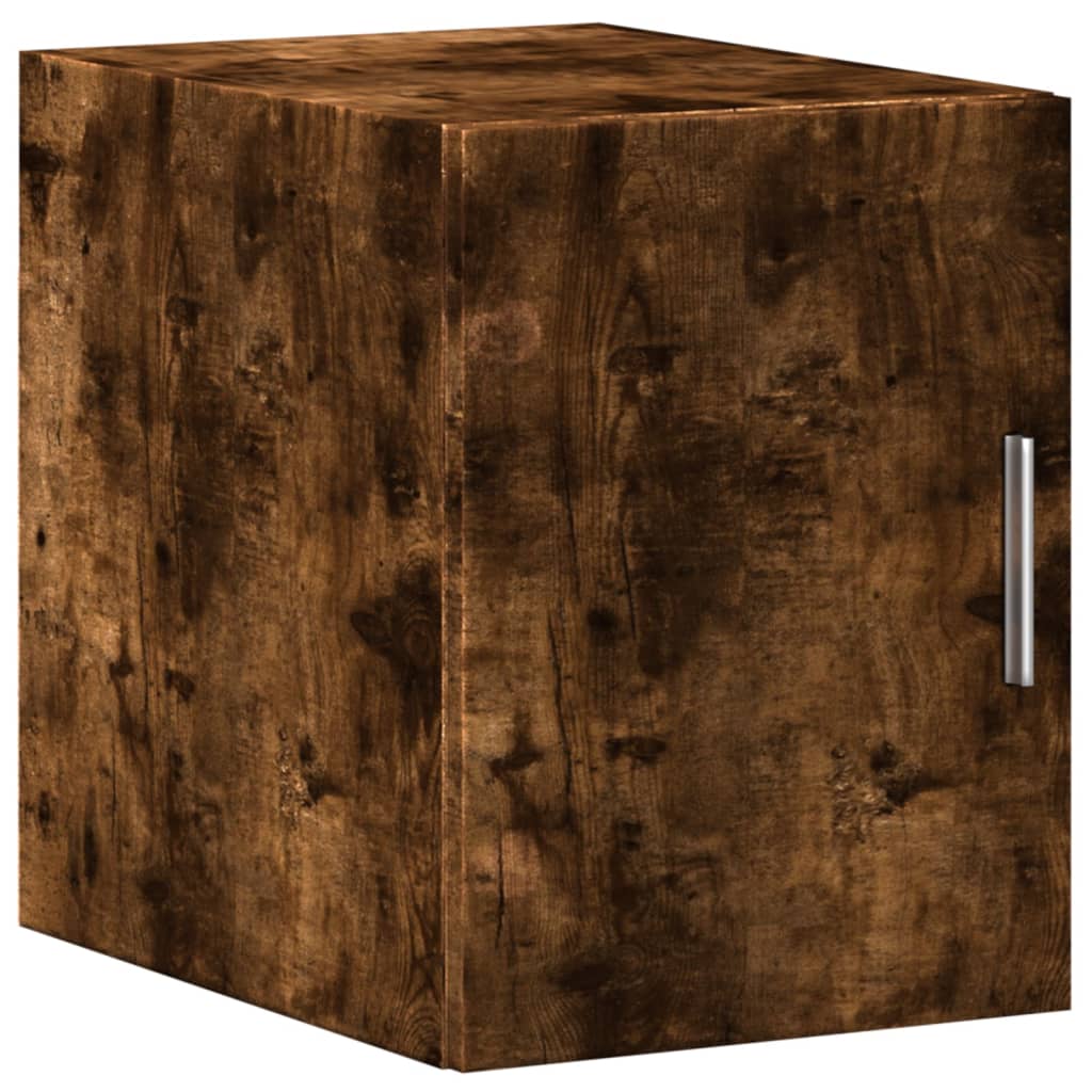 skab 30x42,5x225 cm smalt konstrueret træ røget egetræsfarve