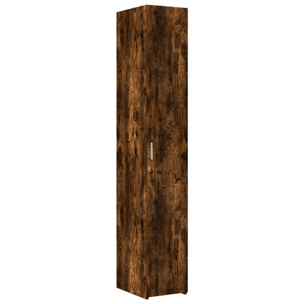 skab 30x42,5x225 cm smalt konstrueret træ røget egetræsfarve