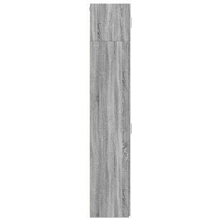 skab 30x42,5x225 cm smalt konstrueret træ grå sonoma-eg