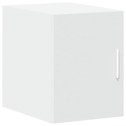 kontorreol 30x42,5x225 cm konstrueret træ hvid