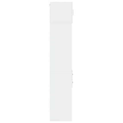 kontorreol 30x42,5x225 cm konstrueret træ hvid