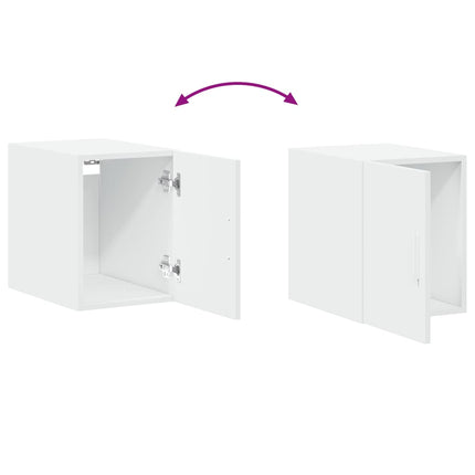 kontorreol 30x42,5x225 cm konstrueret træ hvid
