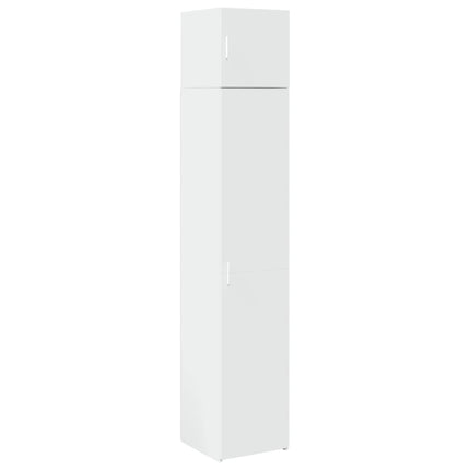 skab 40x42,5x225 cm smalt konstrueret træ hvid