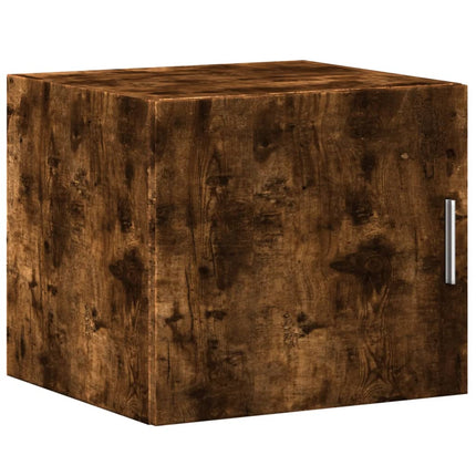 skab 45x42,5x225 cm smalt konstrueret træ røget egetræsfarve