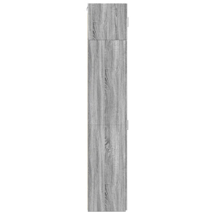skab 45x42,5x225 cm smalt konstrueret træ grå sonoma-eg
