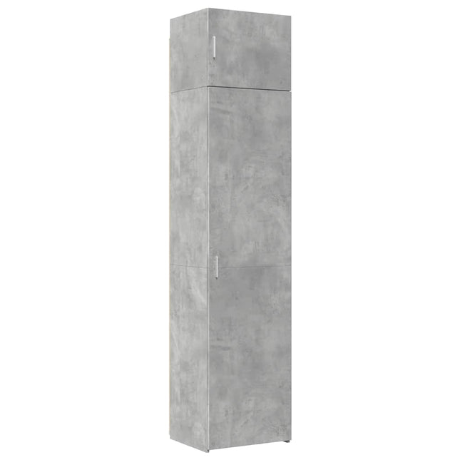 skab 50x42,5x225 cm smalt konstrueret træ betongrå