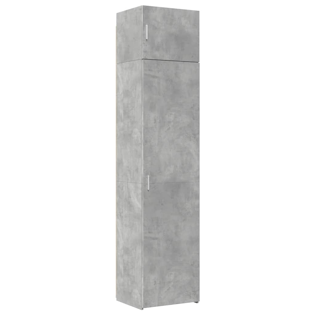 skab 50x42,5x225 cm smalt konstrueret træ betongrå