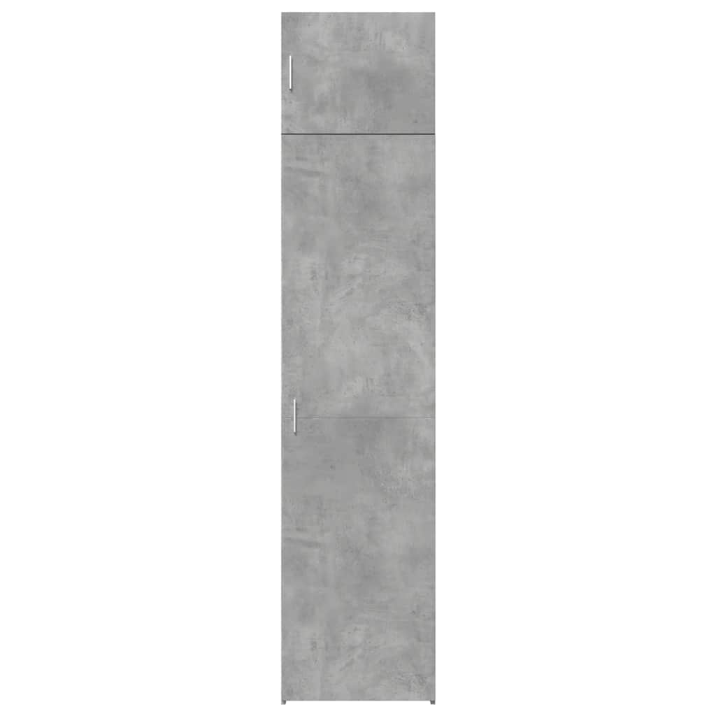 skab 50x42,5x225 cm smalt konstrueret træ betongrå