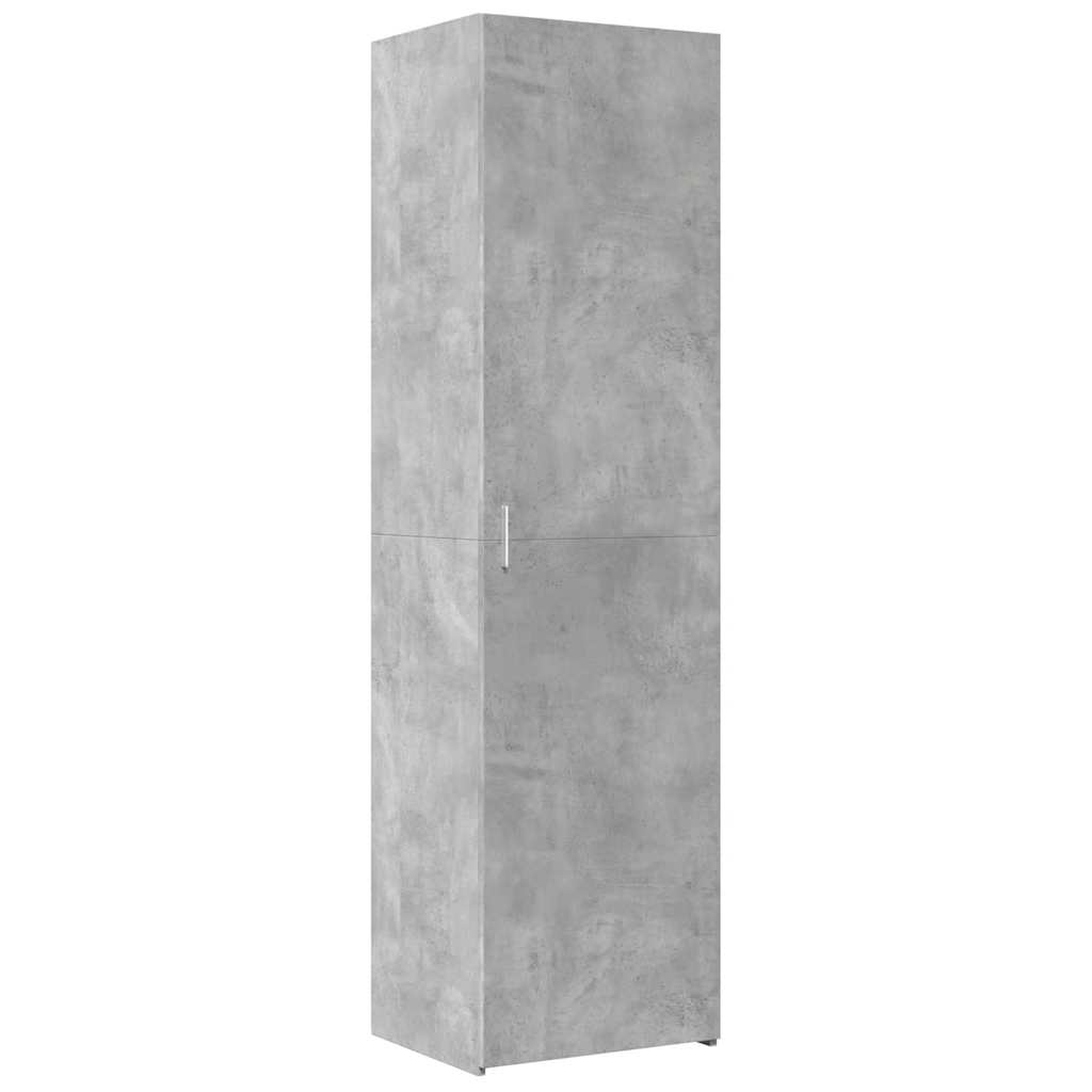 skab 50x42,5x225 cm smalt konstrueret træ betongrå