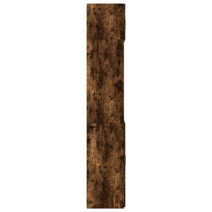skab 70x42,5x225 cm konstrueret træ røget egetræsfarve
