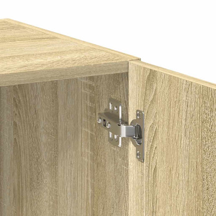 skab 70x42,5x225 cm smalt konstrueret træ sonoma-eg