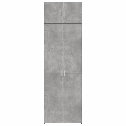 skab 70x42,5x225 cm smalt konstrueret træ betongrå