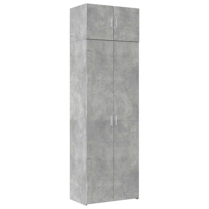 skab 70x42,5x225 cm konstrueret træ betongrå
