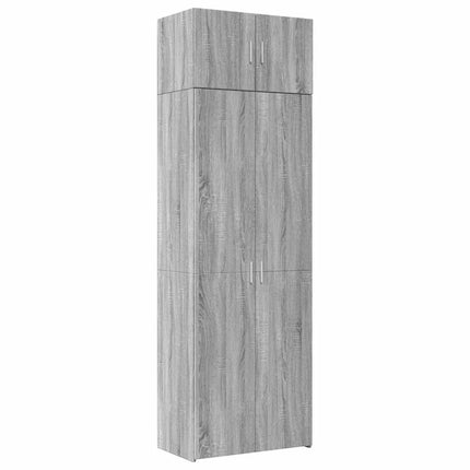 skab 70x42,5x225 cm konstrueret træ grå sonoma-eg
