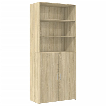 skab 80x42,5x225 cm konstrueret træ sonoma-eg
