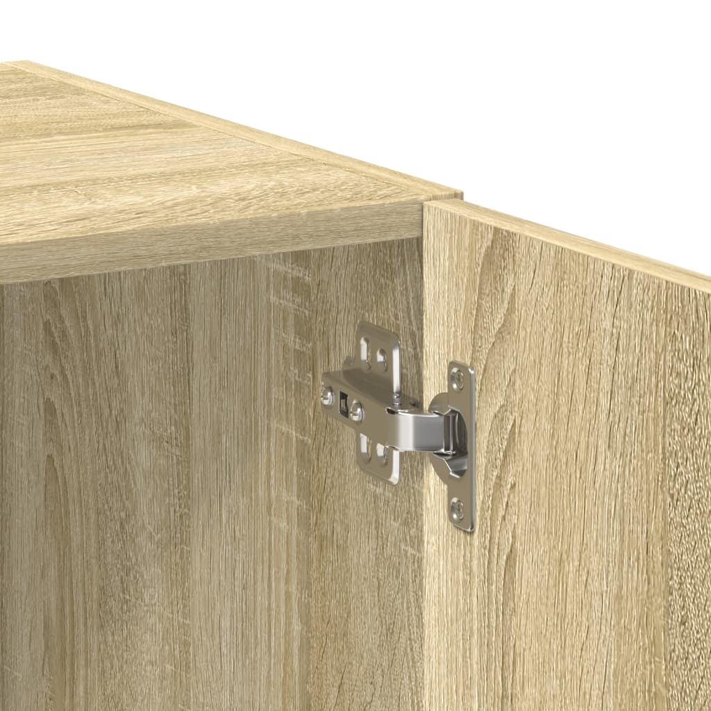 skab 80x42,5x225 cm konstrueret træ sonoma-eg