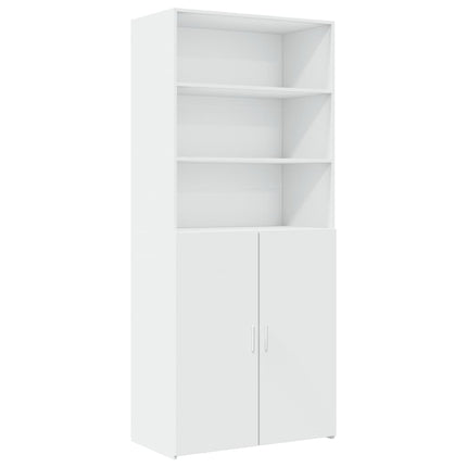skab 80x42,5x249 cm konstrueret træ hvid