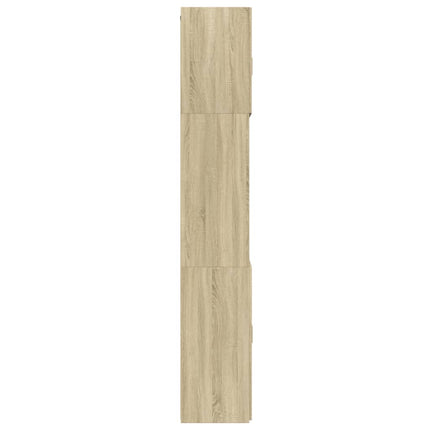 skab 80x42,5x249 cm konstrueret træ sonoma-eg