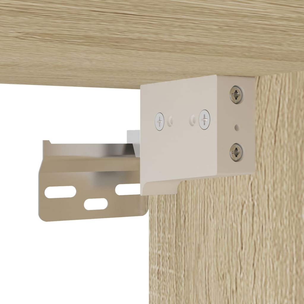 skab 80x42,5x249 cm konstrueret træ sonoma-eg