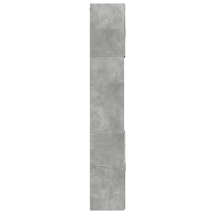 skab 80x42,5x249 cm konstrueret træ betongrå