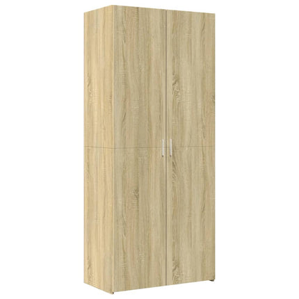 skab 80x42,5x249 cm konstrueret træ sonoma-eg