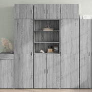 skab 70x42,5x185 cm konstrueret træ grå sonoma-eg