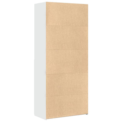 skab 80x42,5x185 cm konstrueret træ hvid