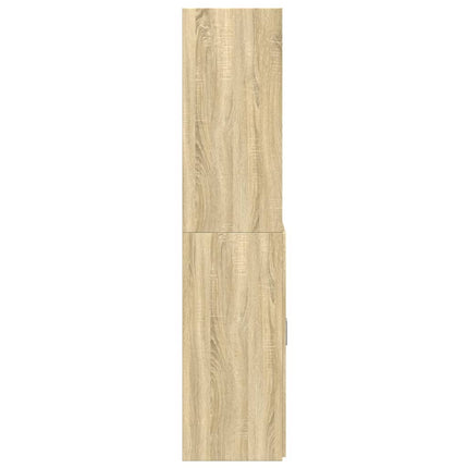 skab 80x42,5x185 cm konstrueret træ sonoma-eg