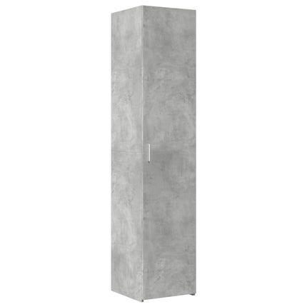 højskab 40x42,5x185 cm konstrueret træ betongrå