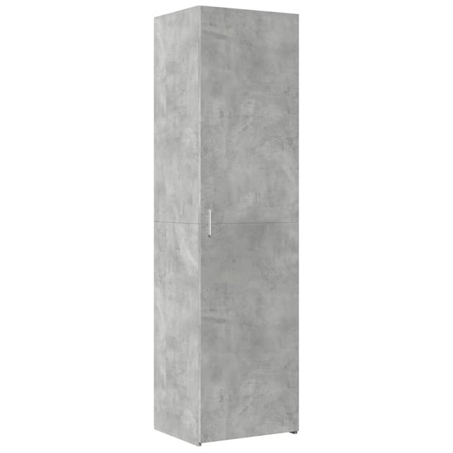 højskab 40x42,5x185 cm konstrueret træ betongrå