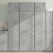 skab 70x42,5x185 cm konstrueret træ betongrå