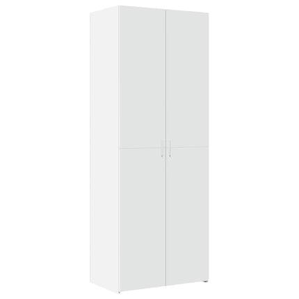 skab 70x42,5x185 cm konstrueret træ hvid