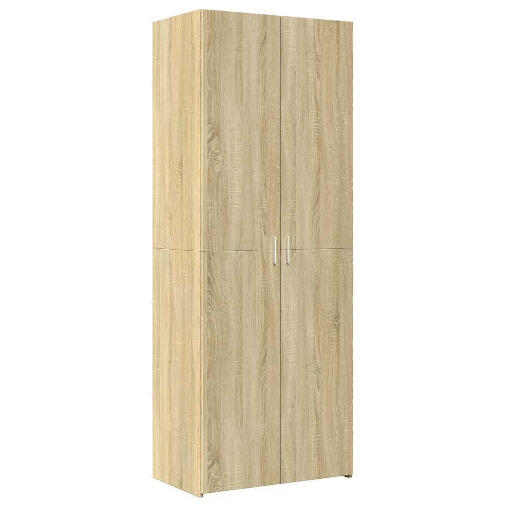 skab 70x42,5x185 cm konstrueret træ sonoma-eg