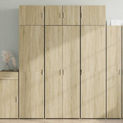 skab 70x42,5x185 cm konstrueret træ sonoma-eg