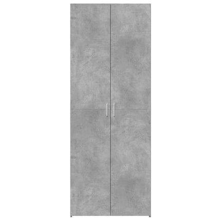 skab 70x42,5x185 cm konstrueret træ betongrå