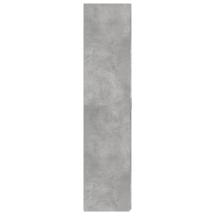 skab 70x42,5x185 cm konstrueret træ betongrå