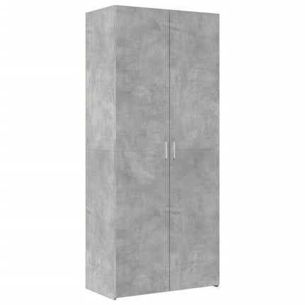 skab 80x42,5x185 cm konstrueret træ betongrå