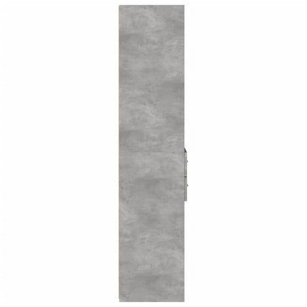 højskab 40x42,5x185 cm konstrueret træ betongrå