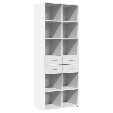 skab 70x42,5x185 cm konstrueret træ hvid